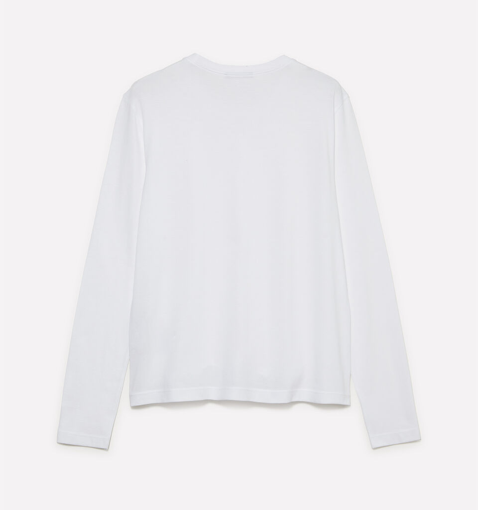 Μπλούζα λευκή μακρυμάνικη - μπλουζάκια μακρυμάνικα γυναικεία - Λευκο | Sisley image number 2